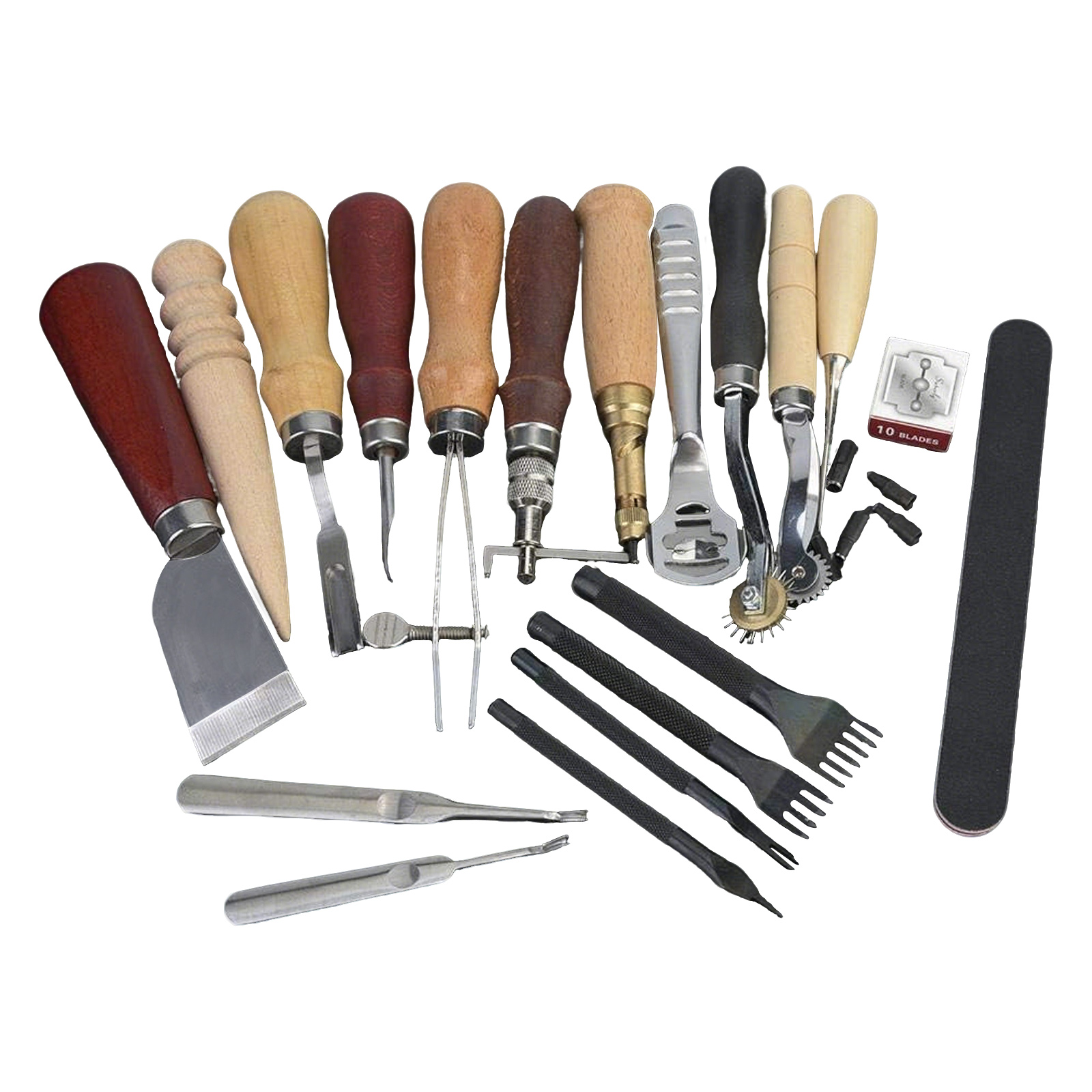 Leatherwork Beginner - Leather Tools, 19 Pcs Leather Craft
