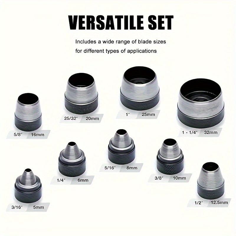 10Pcs Hollow Punch Set Heavy‑D - огляд і ціна Leatherwork Craft