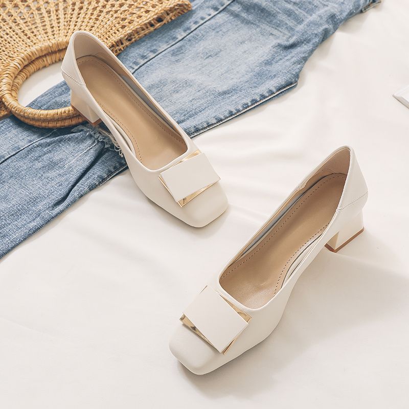 French Style Chunky Heel Pumps - огляд і ціна Leatherwork In French
