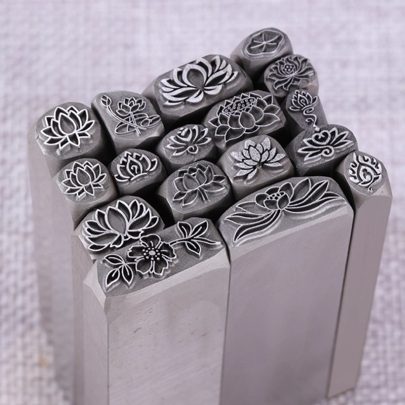 Lotus Flower Design Metal Stam - огляд і ціна Leatherwork Embossing