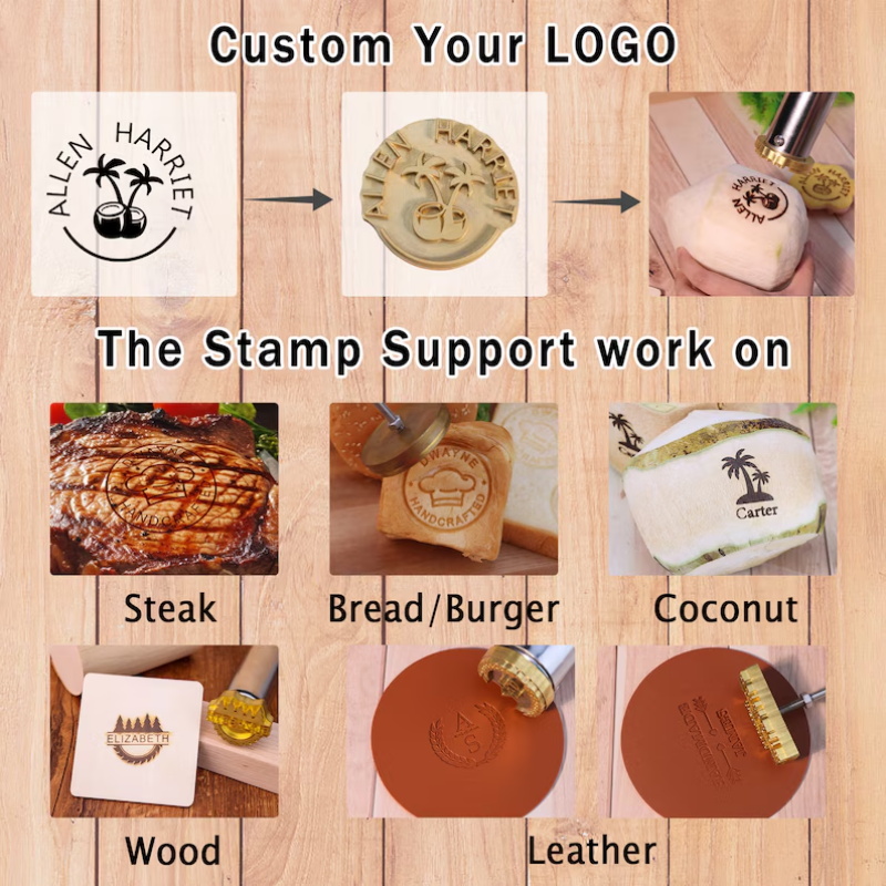 Custom Branding Iron Stamp DIY - огляд і ціна Leatherwork Embossing