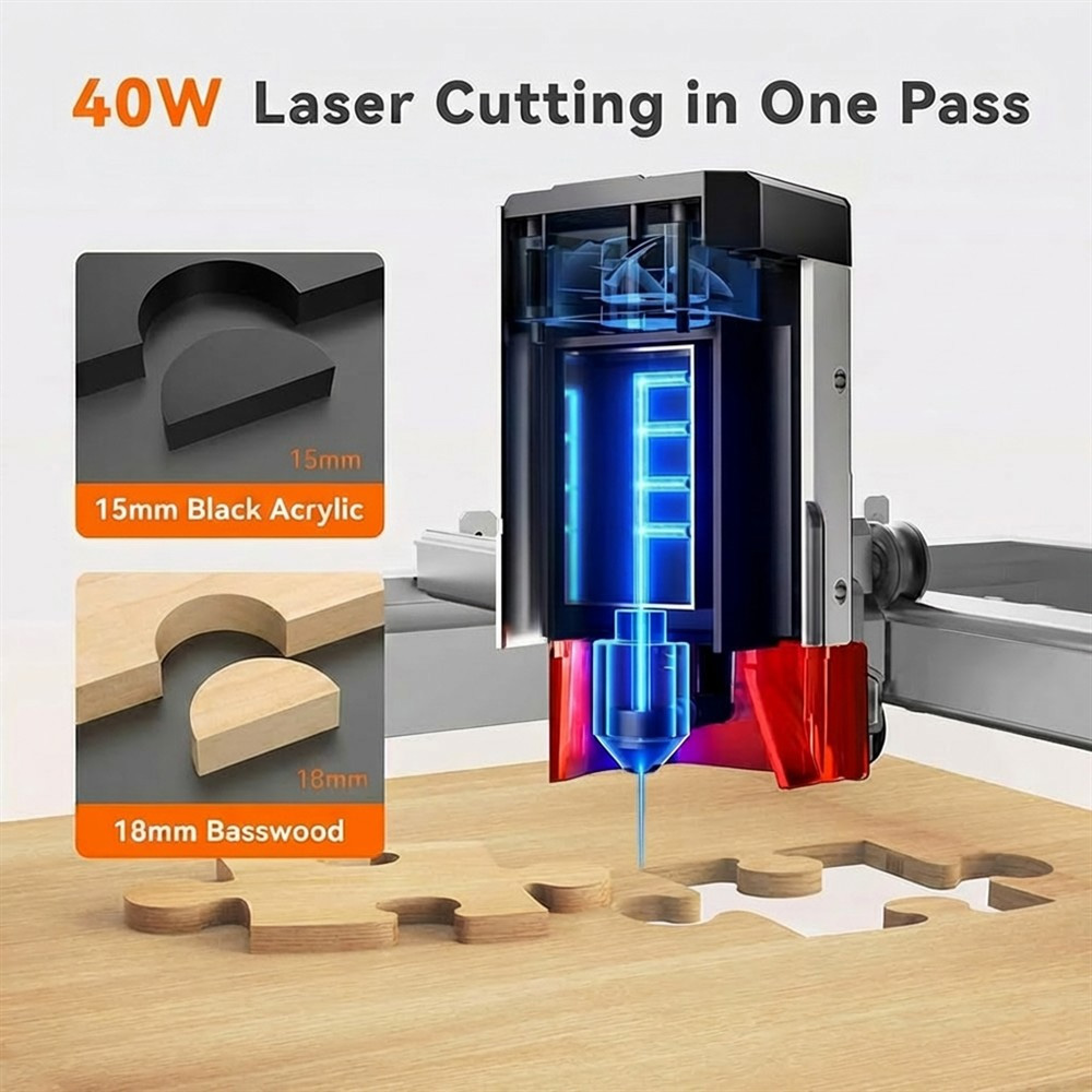 TOOCAA L2 40W AI Desktop Laser - огляд і ціна Leatherwork Machine