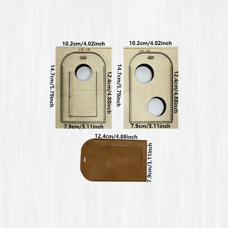 Leather Luggage Tag Set of 2 w - огляд і ціна Leatherwork Knives