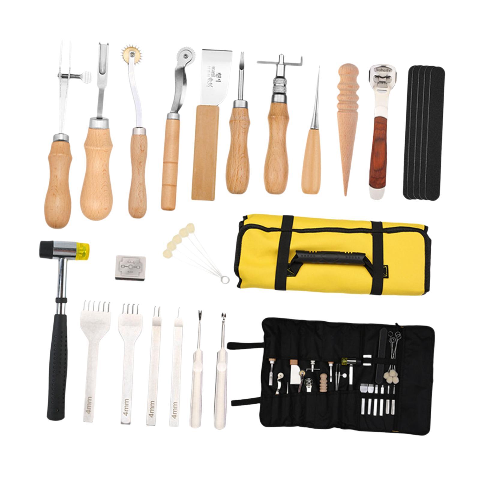 29x PU Leather Working Kit Equ - огляд і ціна Leatherwork Beginner Tools