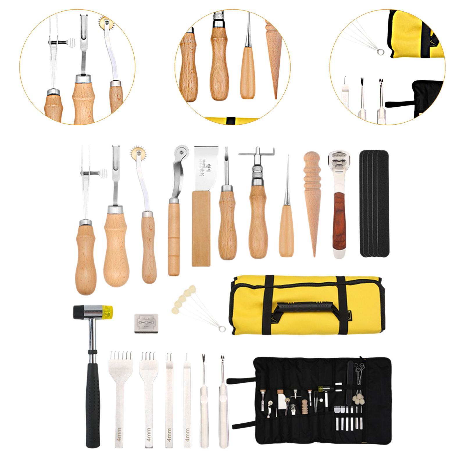 29x PU Leather Working Kit Equ - огляд і ціна Leatherwork Beginner Tools