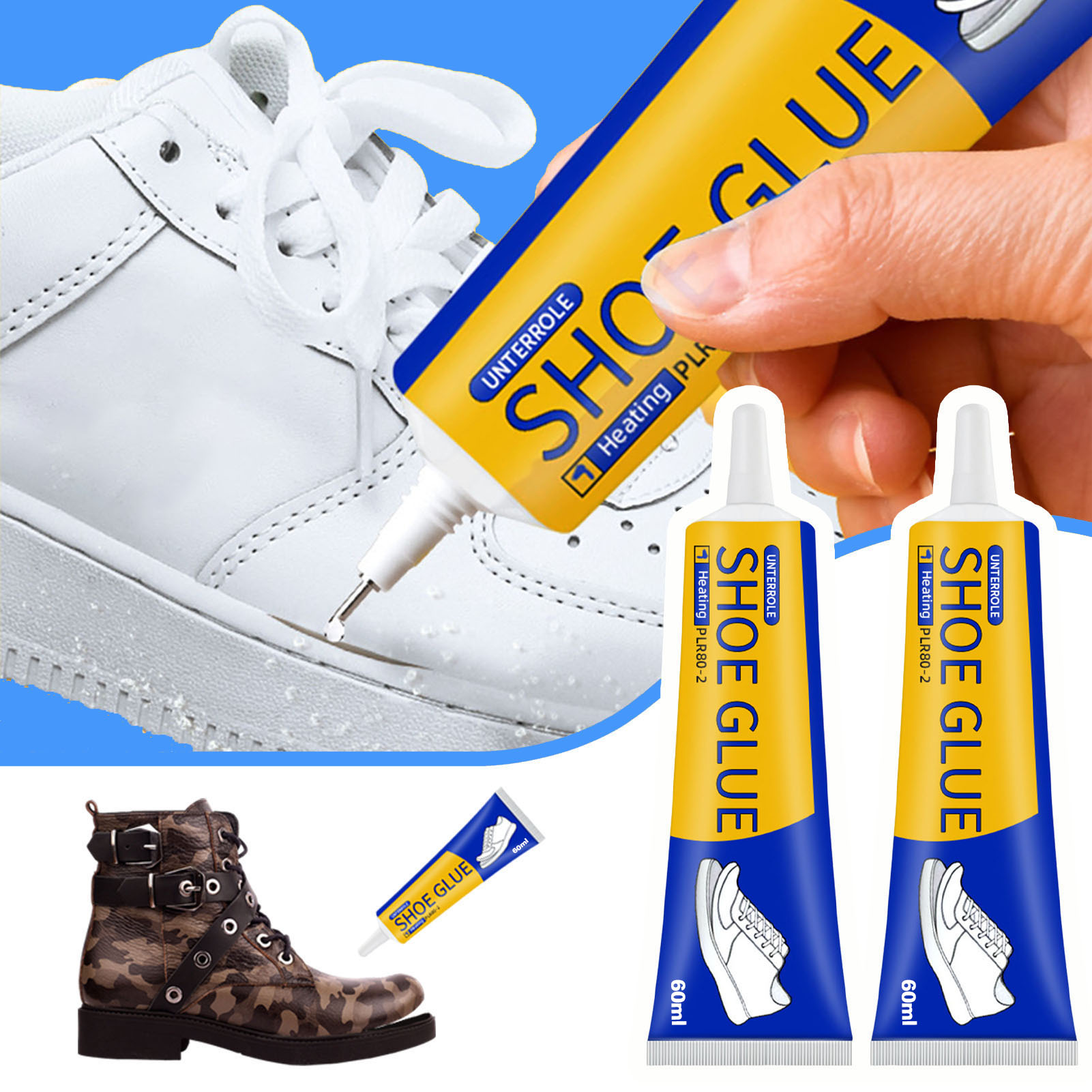 1/3pcs 60ML Clear Shoe Repair  - огляд і ціна Contact Cement Leather
