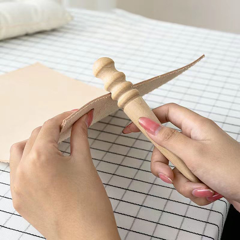 1PC Wood Leather Solid Wood Ro - огляд і ціна Leatherwork Beginner